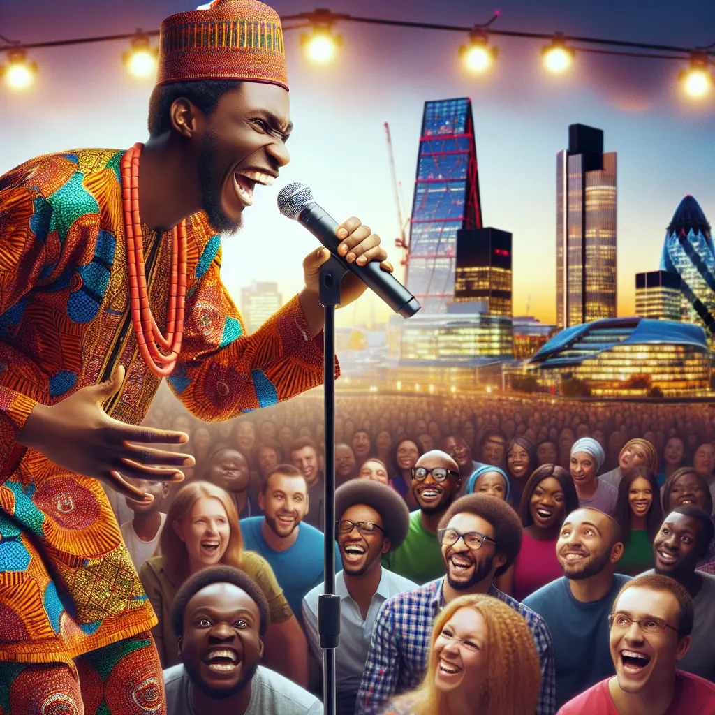 Nigerian Comedian Layi Wasabi Takes London by Storm